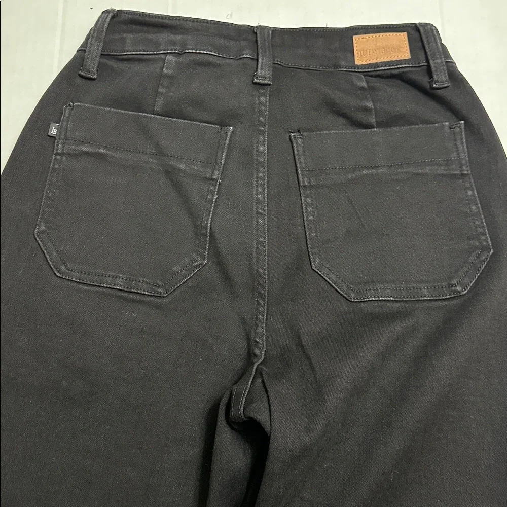 Judy Blue High Waist Black Jogger Jeans Stretch Womens 0/24 Modern Preppy Casual
